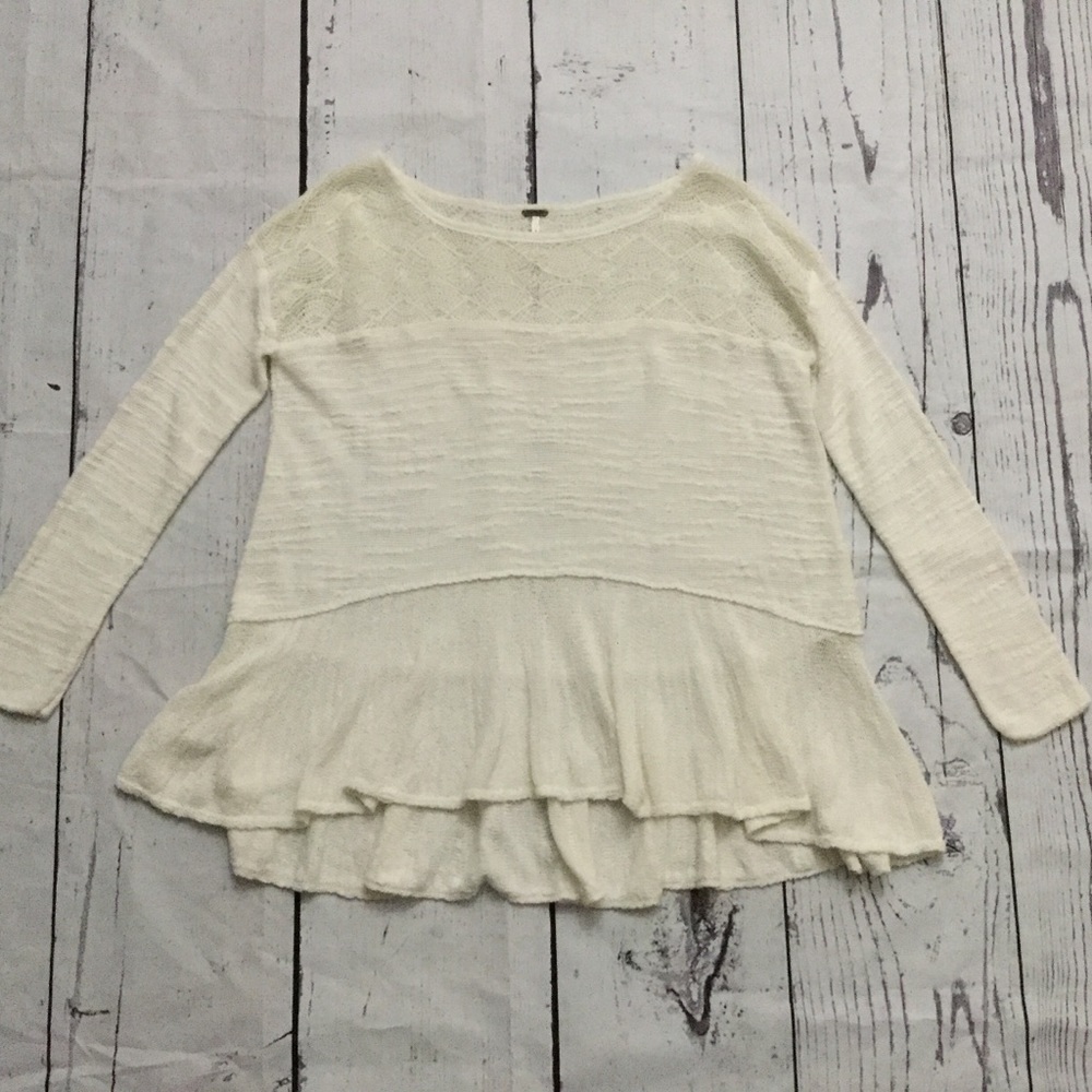Free People blouse cream size small